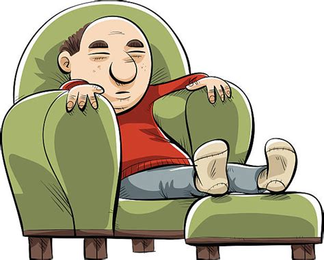 Man Sleeping In Chair Illustrations Royalty Free Vector Graphics