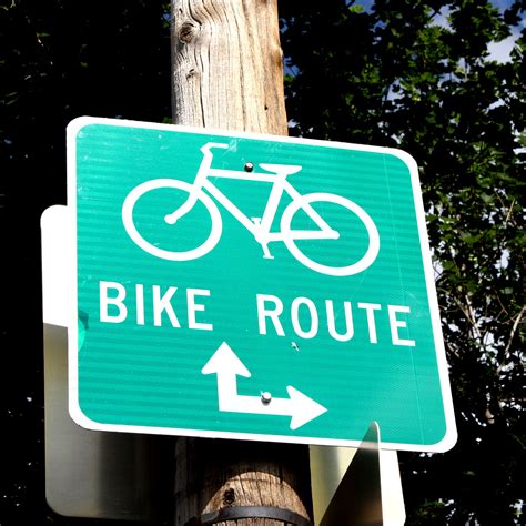 Bike Route Sign Picture | Free Photograph | Photos Public Domain