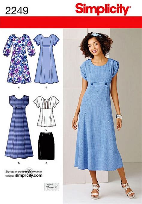 49 Designs Long Sleeve Jersey Dress Sewing Pattern Amritmagdalejna