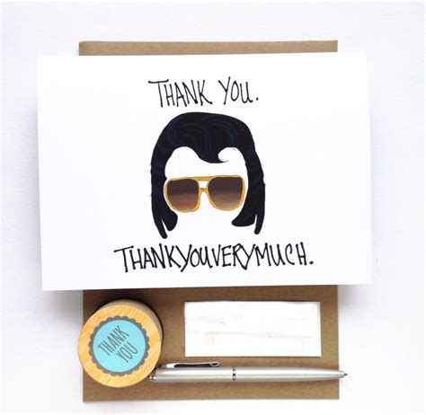 Funny Thank You Cards Mustache Birthday Party Thank You Cards