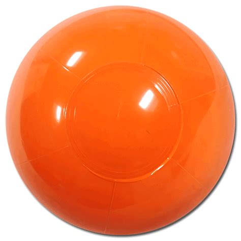 Largest Selection Of Beach Balls 6 Inch Solid Orange Beach Balls