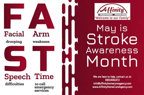 Stroke Awareness Month Affinity Home Care Agency Michigan Home