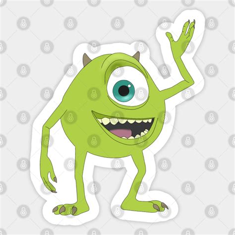 Mike Wazowski Monsters Inc Sticker Teepublic