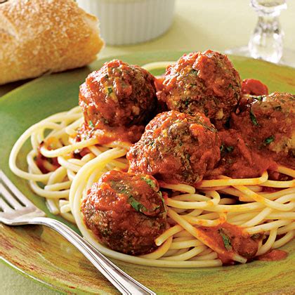 There currently aren't any reviews or comments for this recipe. Spaghetti and Easy Meatballs Recipe | MyRecipes
