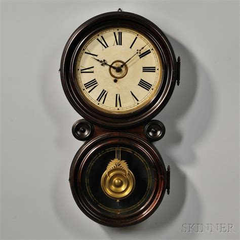 E Ingraham Rosewood Ionic Wall Clock Antique Clocks Antique Clock