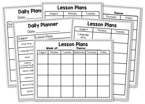 Preschool Lesson Plan Template From Abcs To Acts