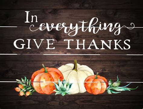 In Everything Give Thanks Wood Beechdale Frames