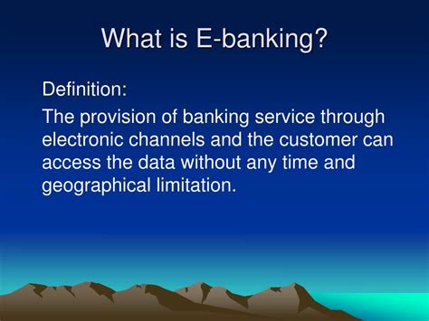 Ppt E Banking Powerpoint Presentation Free Download Id5599806