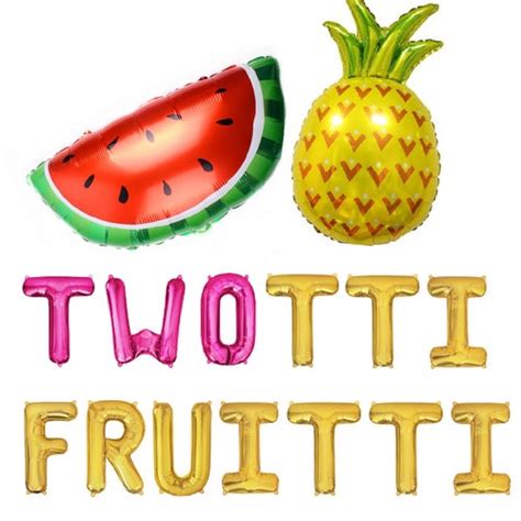 Twotti Frutti Birthday Decorations Twotti Fruity Second Etsy