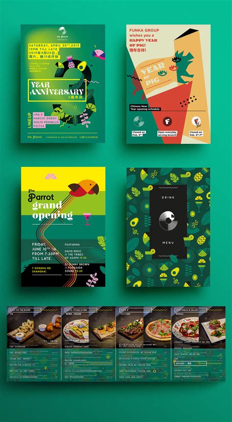 Visual Identity Of The Parrot Shanghai On Behance