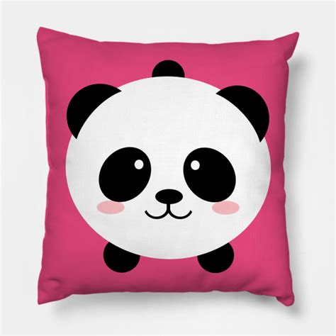 Lovely Kawai Panda Bear Panda Bear Pillow Teepublic