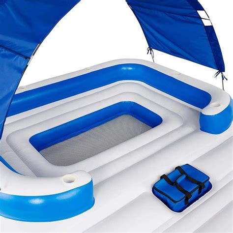 Large Inflatable 6 Person Lake Pool River Floating Island Raft With