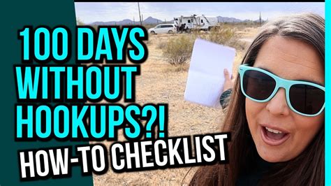 Long Term Boondocking Checklist RV Days OFF GRID YouTube