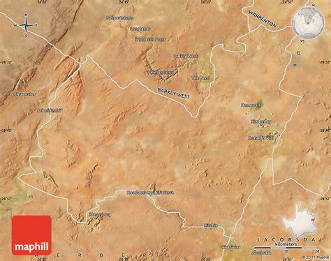 Satellite Map Of Kimberley