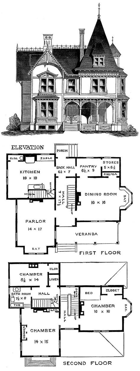 Pin By Stella On House Plans Victorian House Plans Vintage House