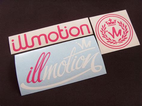 Buy 3 Illmotion Stickers Decals Illest Fatlace Lowred Jdm Fresh Drift W Pink Mm1 In Default Pt