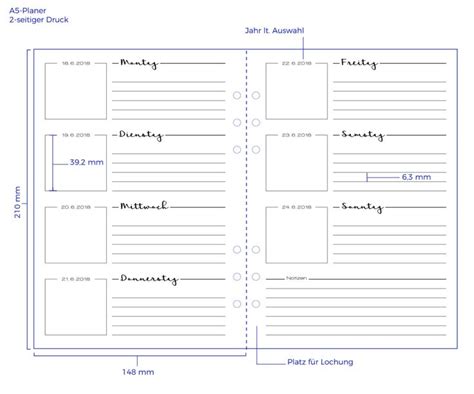 Druckvorlage Wochenplaner Wiese 1w2s Knopfkatz Diys Kalender