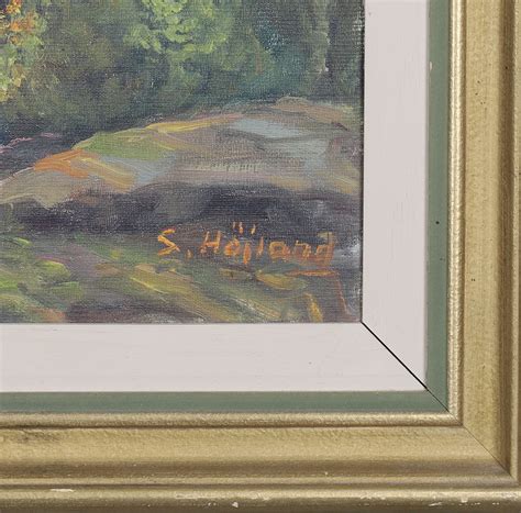 bilder för 1543835 oidentifierad konstnÄr olja på pannå signerad s höjland auctionet