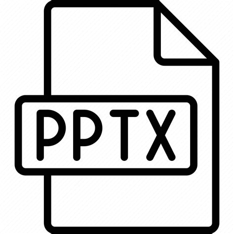 Pptx File Document Extension Format Icon Download On Iconfinder