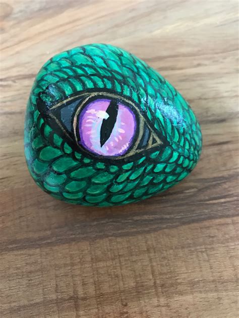 Dragon Eye Eye Art Dragon Eye Rock Painting Art