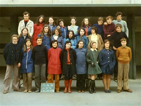 Photo de classe Classe de 4ème de 1971 Collège Antoine De Saint