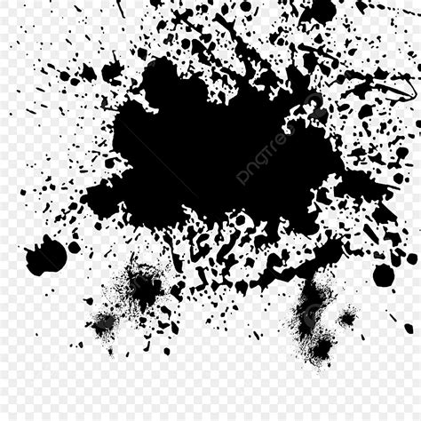 Ink Splatters Png Image Black Splatter Ink Illustration Black Ink