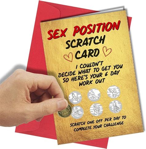 1251 rude valentine birthday anniversary funny scratch card him her sex position uk