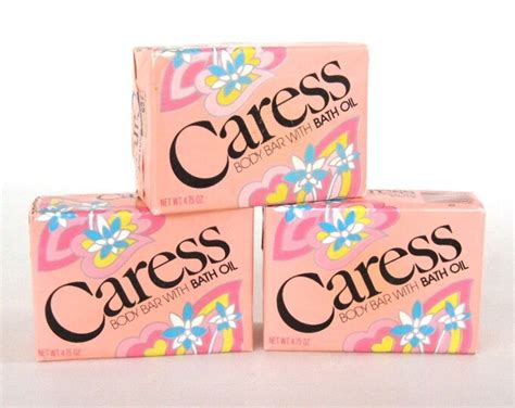 Caress Soap Bars And Box Pink Bathroom Bath Peach Etsy
