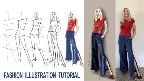 How To Draw Fashion Figures Fashion Illustration Tutorial In