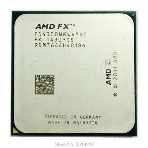 Amd Fx Series Fx 4300 Fx 4300 38 Ghz Quad Core Cpu Processor