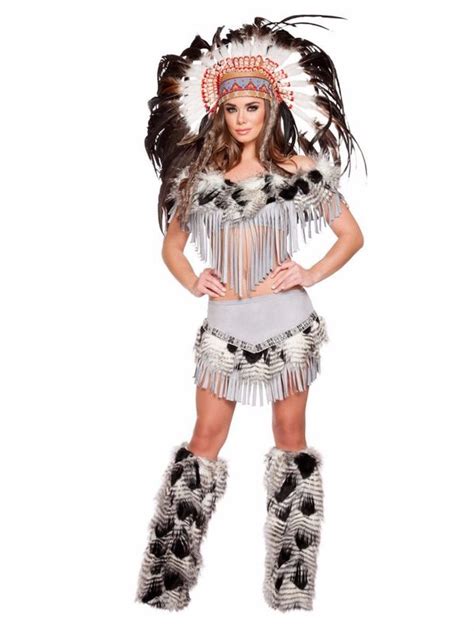 Disfraz Indigena Nativa Apache India Pocahontas Damas 5 500 00 En Mercado Libre