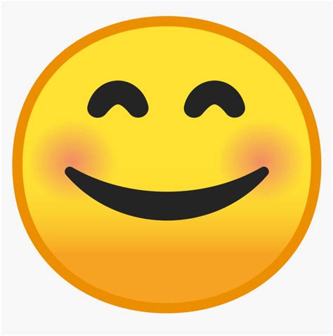 1024 X 1024 Blush Smile Emoji Hd Png Download Kindpng