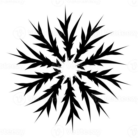 Illustration Of Snow Crystal Shape Design 27126419 Png