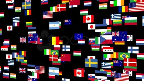 Flags Of The World Animated 4 Stock Footage Youtube