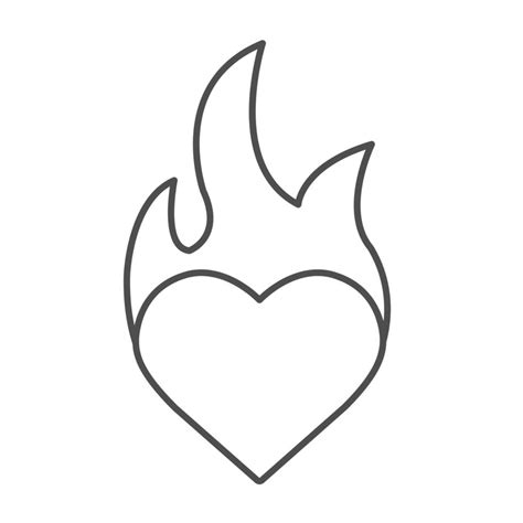 Desenhos De Coração Com Fogo