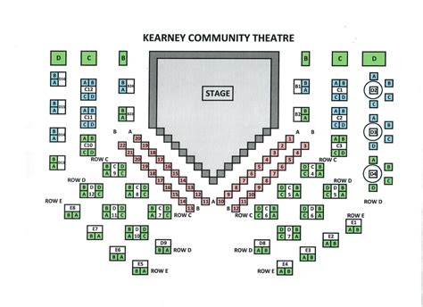 Seating Chart Kearney Community Theatre