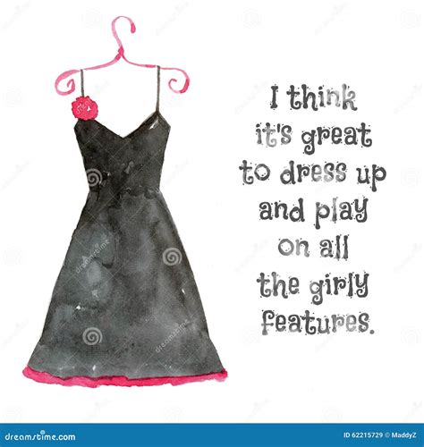 Inspirational Quote About Dressing Up Stock Illustration Illustration