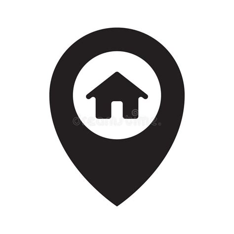 Map Pointer House Icon Stock Illustration Illustration Of Vector