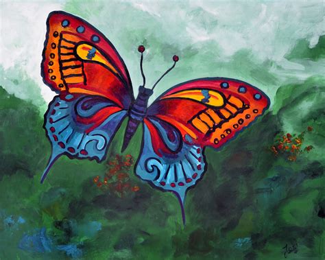 √ Acrylic Simple Paintings Of Butterflies Popular Century
