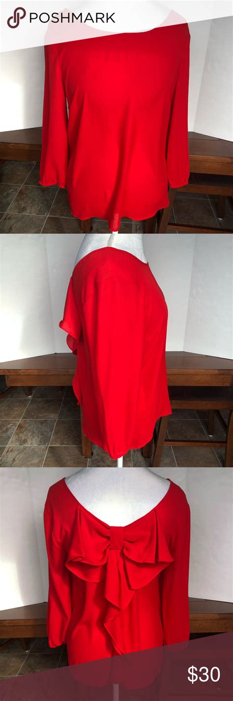 The Limited Red Bow Back Top Brand New With Tags The Limited Top This