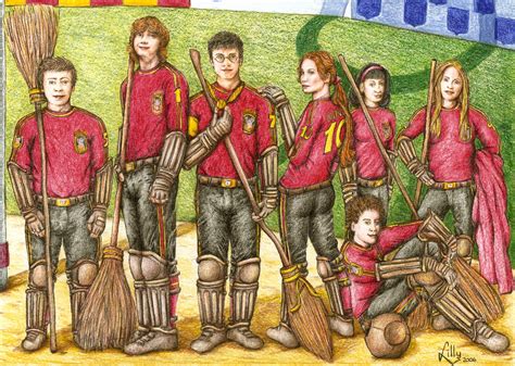 The Gryffindor Quidditch Team Quidditch Fan Art 24331138 Fanpop