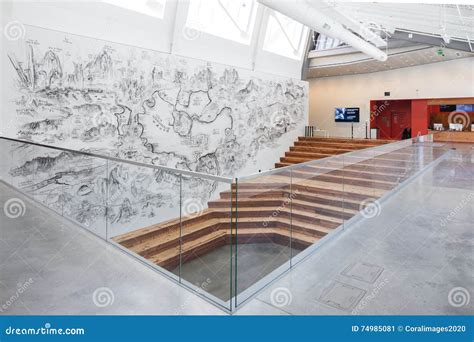 Interior Of Berkeley Art Museum And Pacific Film Archive Editorial
