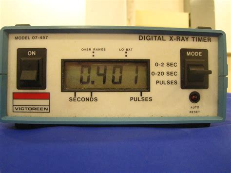 Medradsc 3h03 Quality Control In Radiography Timer Accuracy