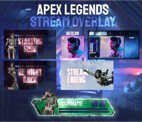 Animated Horizon Stream Overlay Package Hd Apex Legends Etsy