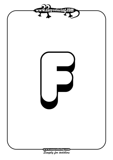 Letter F Template Printable