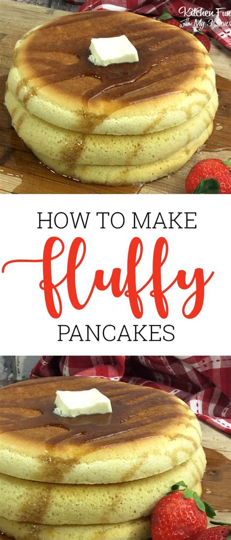 Fluffy Puffy Pancakes Kitchen Fun With My 3 Sons Puffy Pancakes