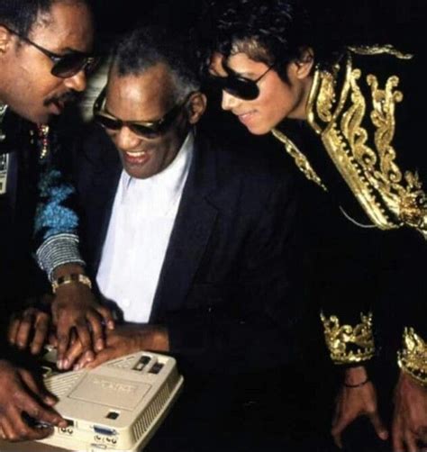 Stevie Wonder Ray Charles And Michael Jackson Ray Charles Stevie