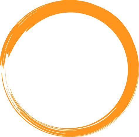 Orange Circle Logo Round Png Picpng