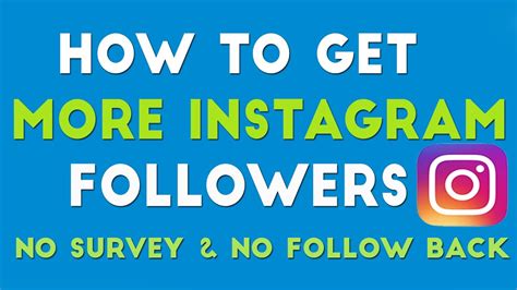 How To Get More Followers On Instagram 2016 No Survey No Following
