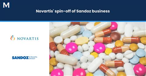 Novartis Spin Off Of Sandoz Business